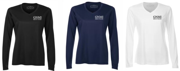 T-Shirt - Dry Fit V-Neck Long Sleeve (Ladies)