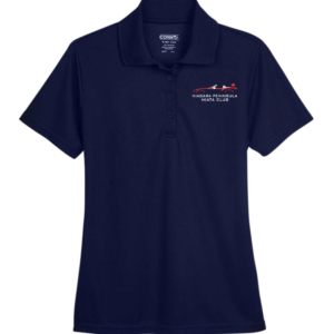 Navy polo with Niagara Peninsula Miata logo